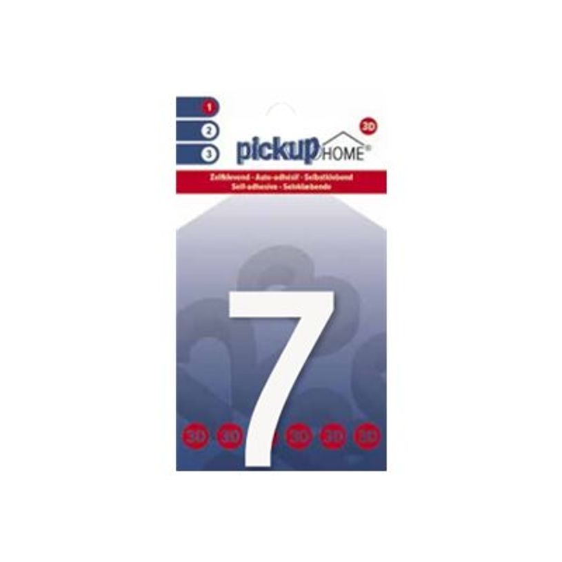 8711234016744-Pickup Home 3D Rio - Étiquette autocollante 60 mm - Chiffre 6 - blanc-P_79427970_1-0