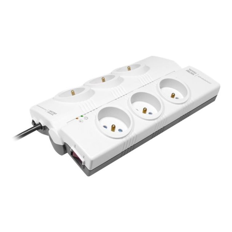 3760110680994-Watt&Co Multiprise parafoudre CONFERENCE - Blanche - 6 prises + 2 USB-P_79428844_2-1