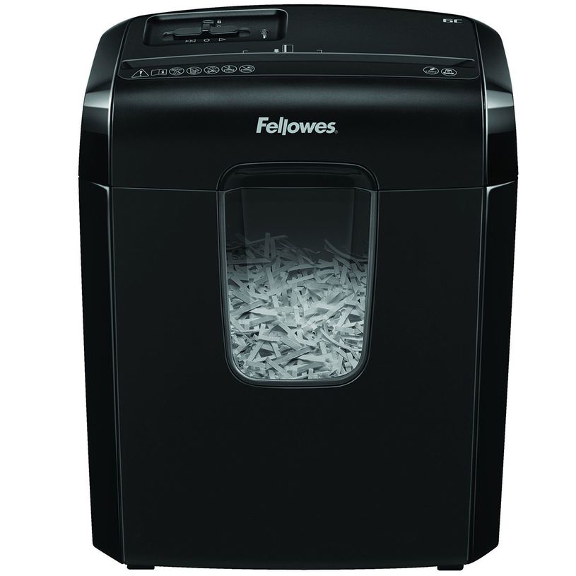 0043859724598-Fellowes Powershred 6C - destructeur de documents coupe croisée  - 6 feuilles - Corbeille 11 litres-P_79428903_3-0