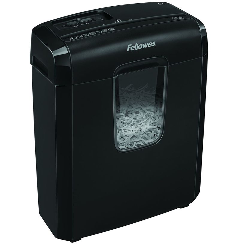 0043859724598-Fellowes Powershred 6C - destructeur de documents coupe croisée  - 6 feuilles - Corbeille 11 litres-P_79428903_4-1