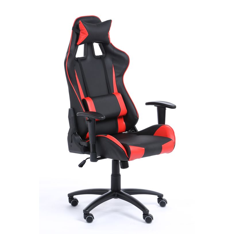 3760185028813-Fauteuil gamer SPORTING - accoudoirs réglables - noir et rouge-P_79429677_2-1