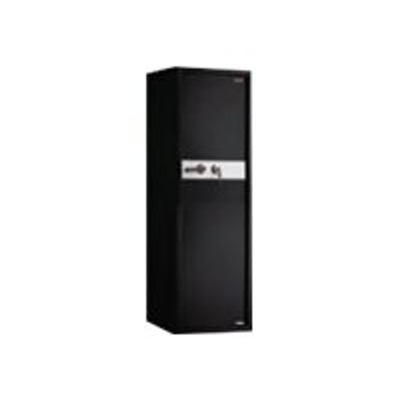3700092258927-Reskal - Armoire de sécurité 63,5 kg pour 8 fusils - à clé - acier noir-P_79429709_1-0
