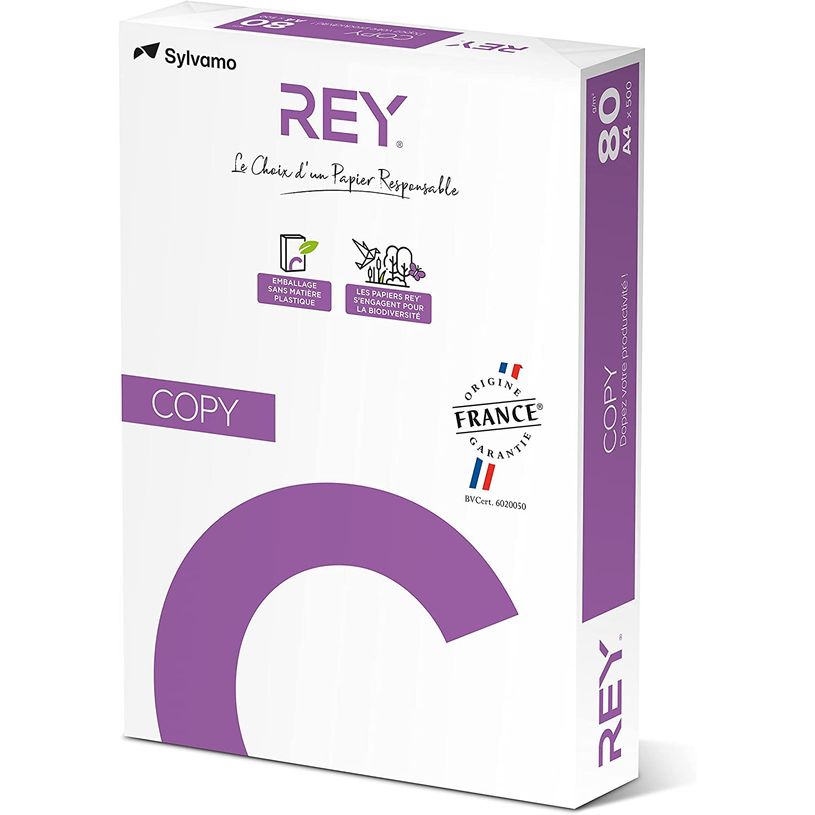 3141728704713-Rey Copy - Papier blanc - A4 (210 x 297 mm) - 80 g/m² - 2500 feuilles (carton de 5 ramette-P_79429757_3-2