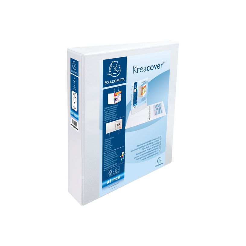 3130630519447-Exacompta Kreacover - Classeur à anneaux personnalisable - Dos 50 mm - A4 Maxi - blanc - 2-P_79430103_4-3