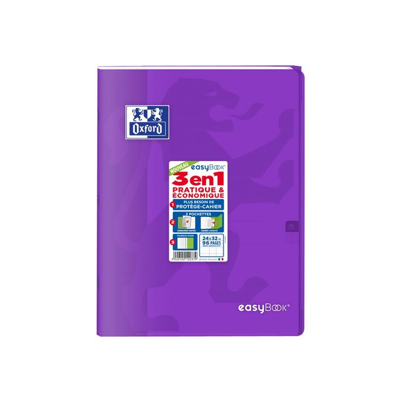 3020120119922-Oxford Easy Book - Cahier polypro A4 (21x29,7 cm) - 96 pages - grands carreaux (Seyes) - disponib-P_79430139_5-4