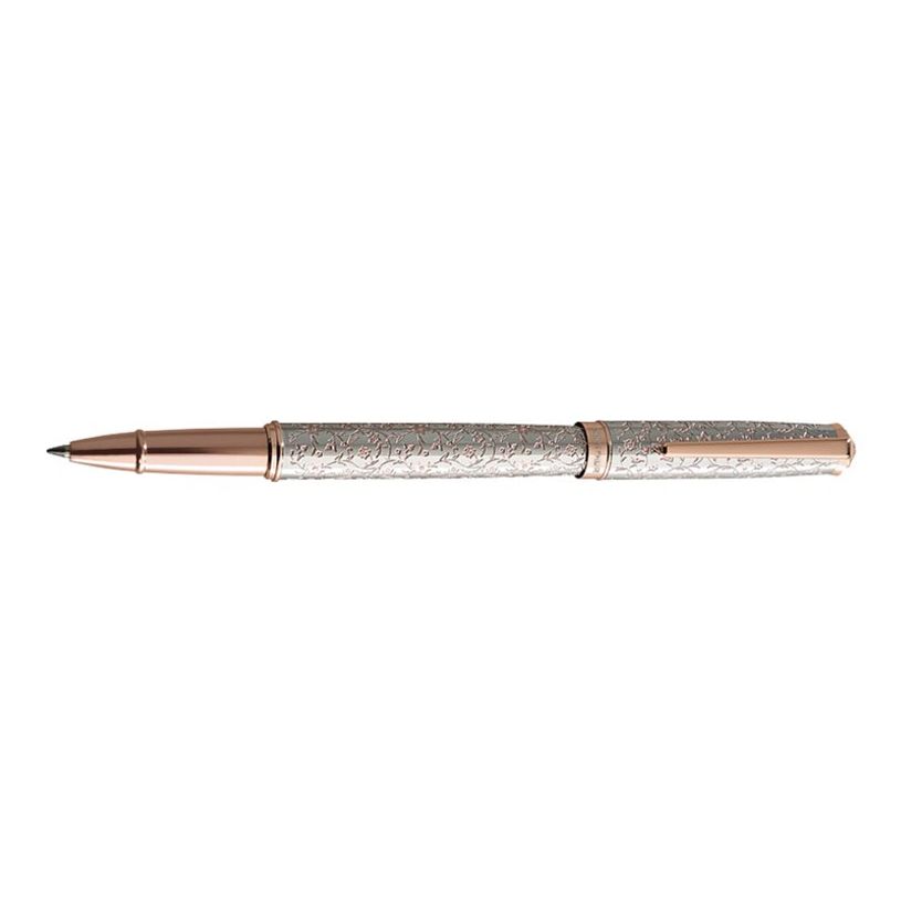3108722412686-Oberthur Byzance - Stylo à bille à capuchon chrome/cuivre-P_79430559_3-2