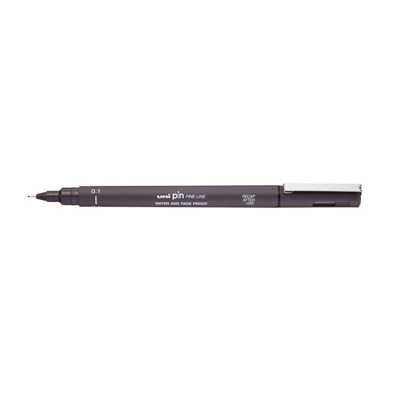 4902778230756-UNI PIN - Feutre fin - pointe calibrée - 0,1 mm - gris foncé-P_79431845_1-0