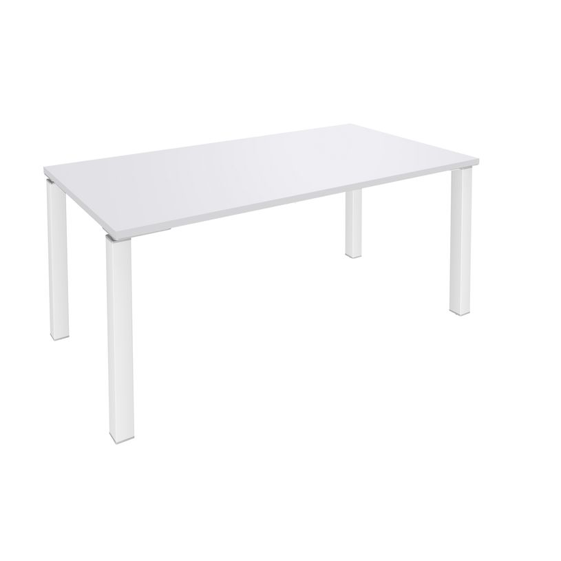 3253310163676-Bureau droit EXPRIM - L120 cm - Plateau Blanc perle - Pieds blanc-P_79432249_1-0