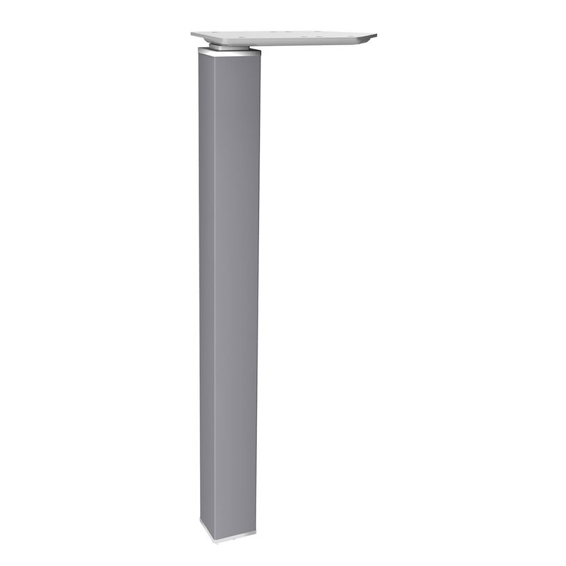 3253310165298-Bureau vague symétrique EXPRIM - L180 cm - Plateau Blanc perle - Pieds alu-P_79432410_2-2
