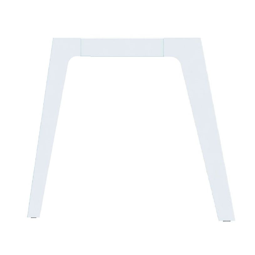 3253310161931-Bureau simple STEELY - L120 cm - Pieds blanc - plateau Blanc Perle-P_79432474_2-1