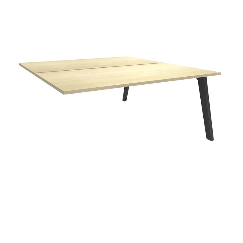 3253310162945-Bureau double STEELY - L120 cm - Double face Suivant - Pieds carbone - plateau imitation Er-P_79432575_1-0