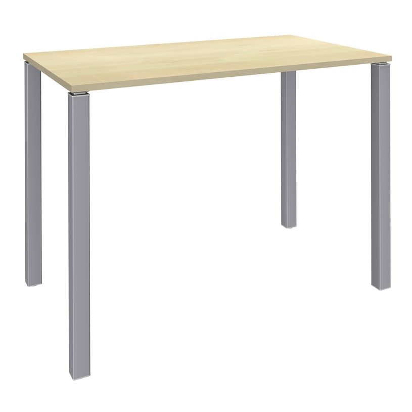 3253310166523-Table Lounge 4 pieds - L140xH105xP80 cm - Pied alu - plateau imitation érable-P_79432846_1-0