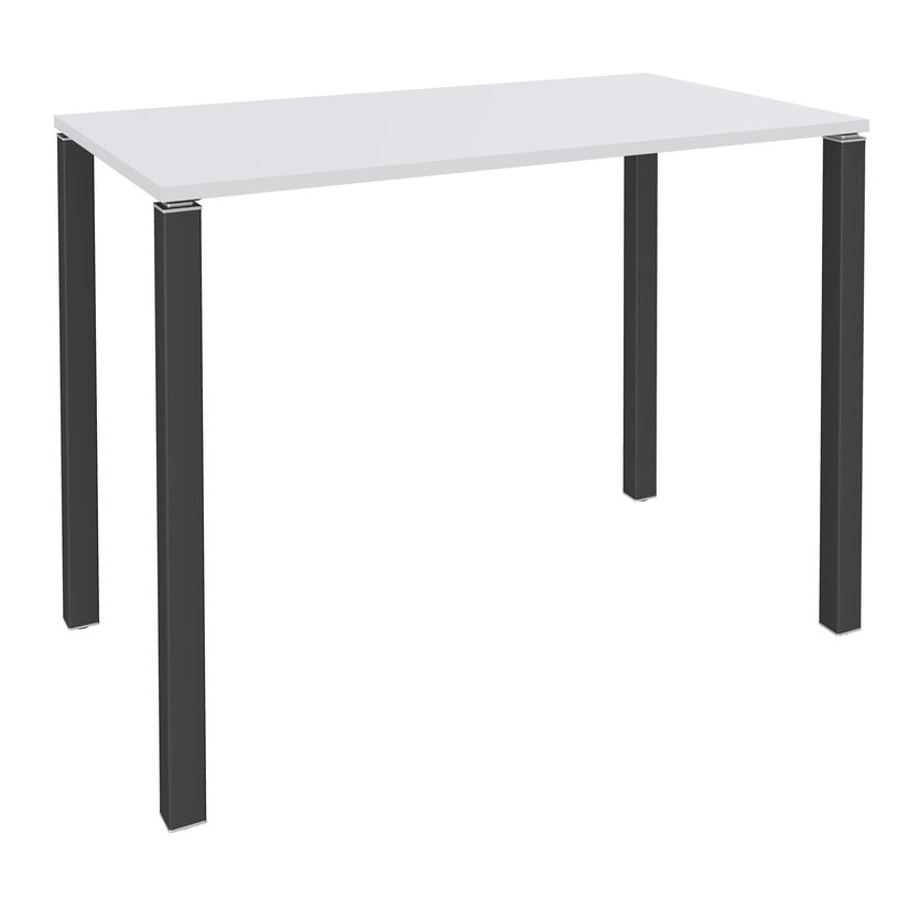 3253310166554-Table Lounge 4 pieds - L140xH105xP80 cm - Pied carbone - plateau blanc perle-P_79432849_1-0