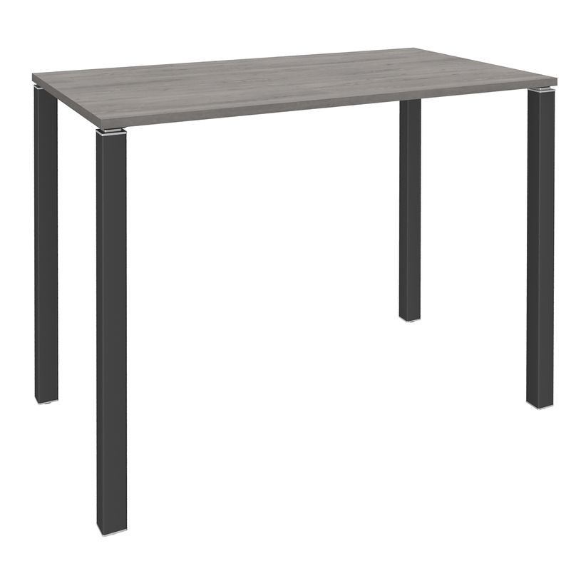 3253310166578-Table Lounge 4 pieds - L140xH105xP80 cm - Pied carbone - plateau imitation chêne gris-P_79432851_1-0