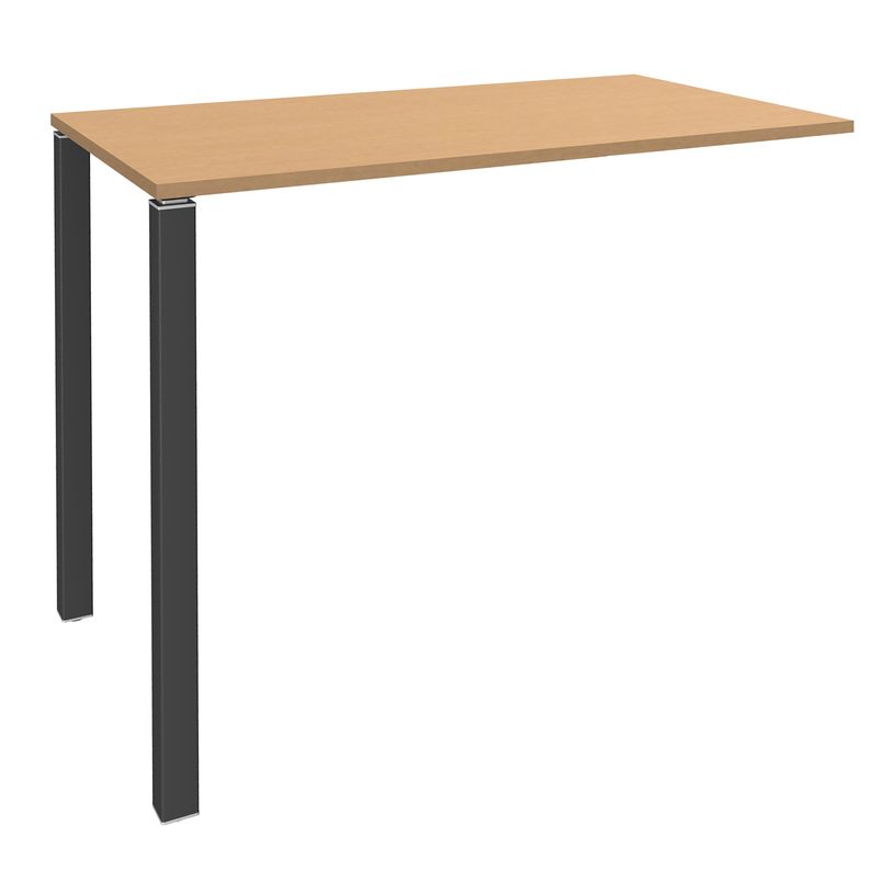 3253310166691-Table Lounge 2 Pieds - L120xH105xP80 cm - Pieds carbonne - plateau imitation hêtre-P_79432863_1-0