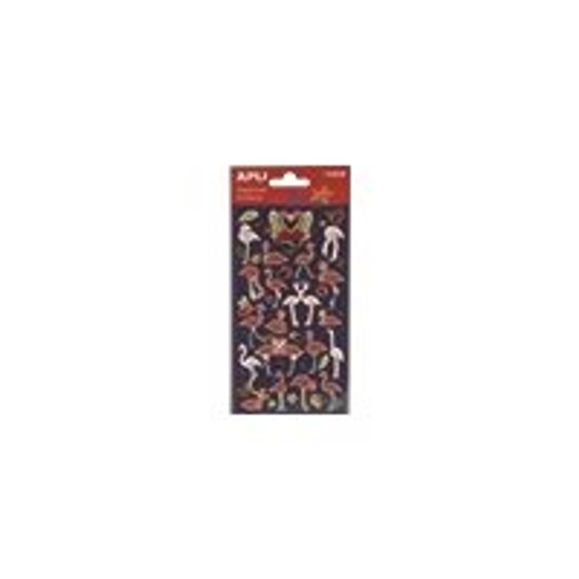 8423614164357-Apli - 1 feuille gommettes flamands roses-P_79433066_1-0