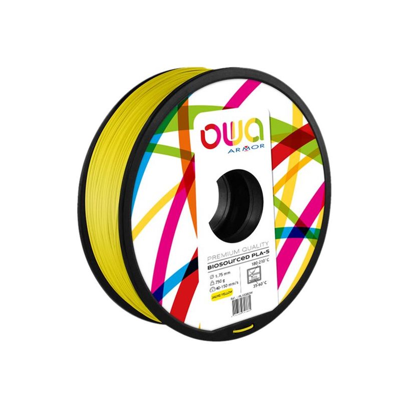 3112539713881-OWA - filament 3D PLA-S - jaune - Ø 175 mm - 750g-P_79433159_1-0