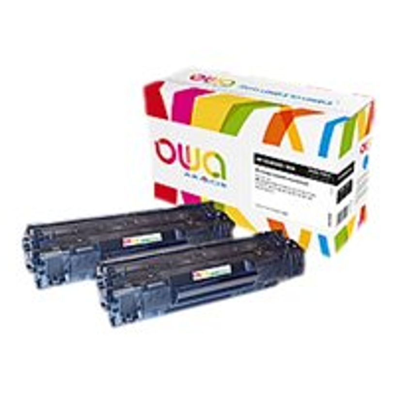 3112539722487-Cartouche laser compatible HP 85A - pack de 2 - noir - Owa K35354OW-P_79433181_1-0