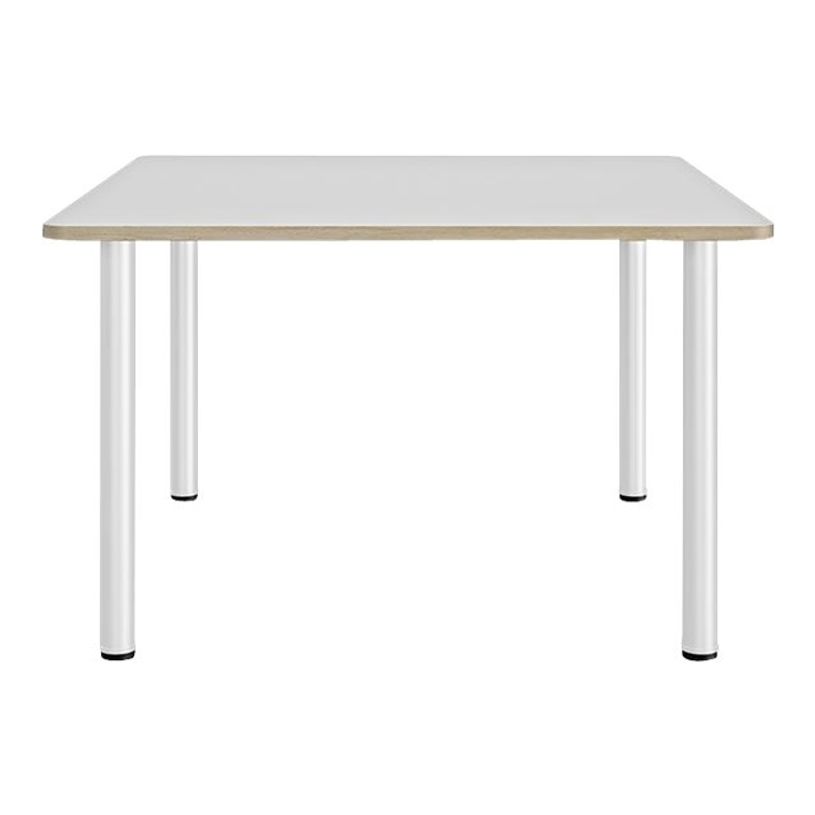 3483600857057-Table de réunion carrée ARTEFACT - 120 cm - Pieds tube - Orme-P_79433376_1-0