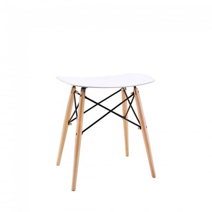 3660141230246-Tabouret bas SKOLL - pieds bois et acier noir - assise blanche-P_79433404_1-0