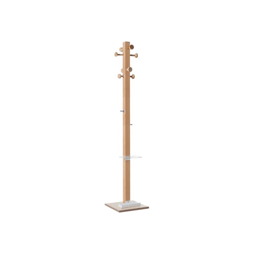 3660141260465-Porte-manteau avec porte parapluie EASYCLOTH - model C - blanc-P_79433465_1-0