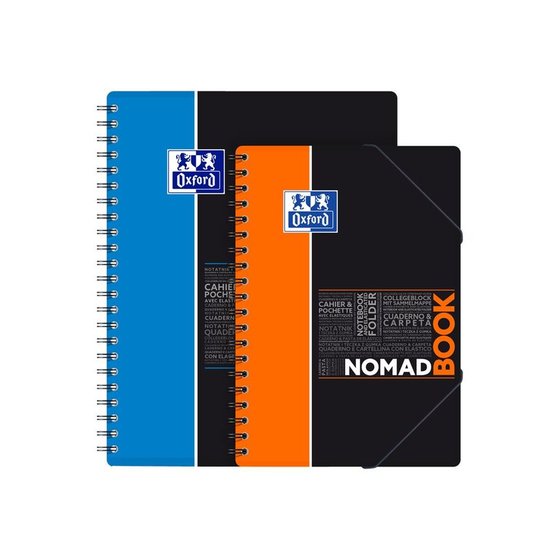 3020120121680-Oxford Etudiants - Cahier Nomadbook B5 (19 x 25 cm) avec pochettes 3 rabats - 160 pages - petits carreaux (5x5 mm) - double spirale - disponib-P_79434750_9-8