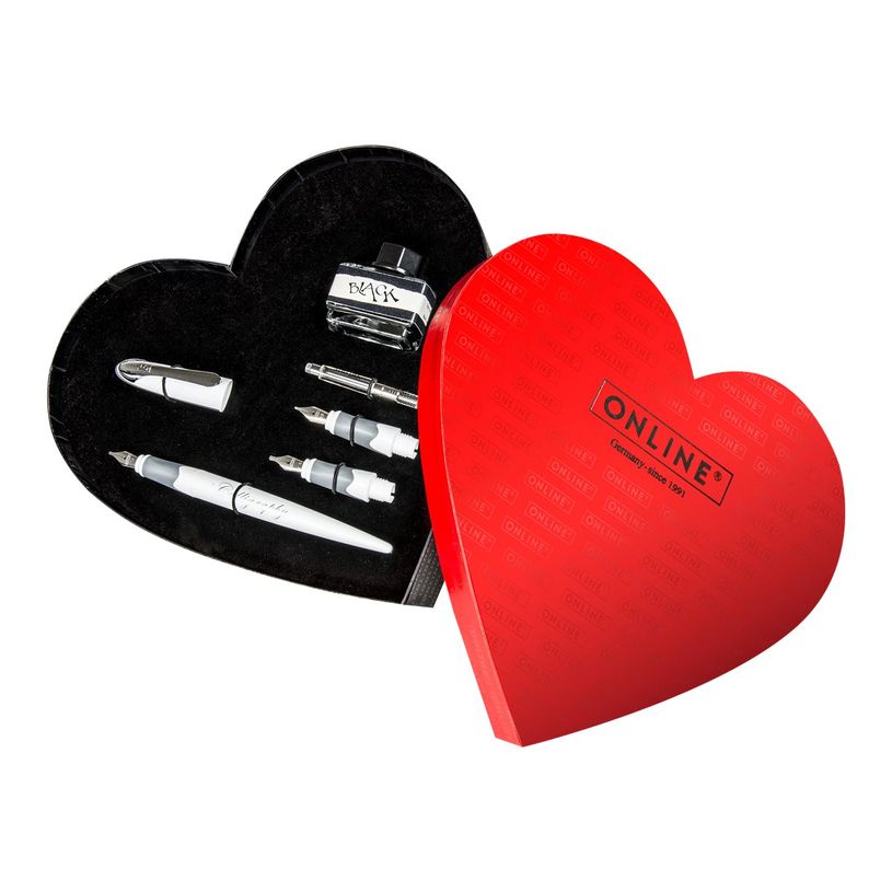 4014421100344-Online Best Writer Air - Coffret cœur calligraphie stylo plume avec encre et différentes -P_79434756_2-1
