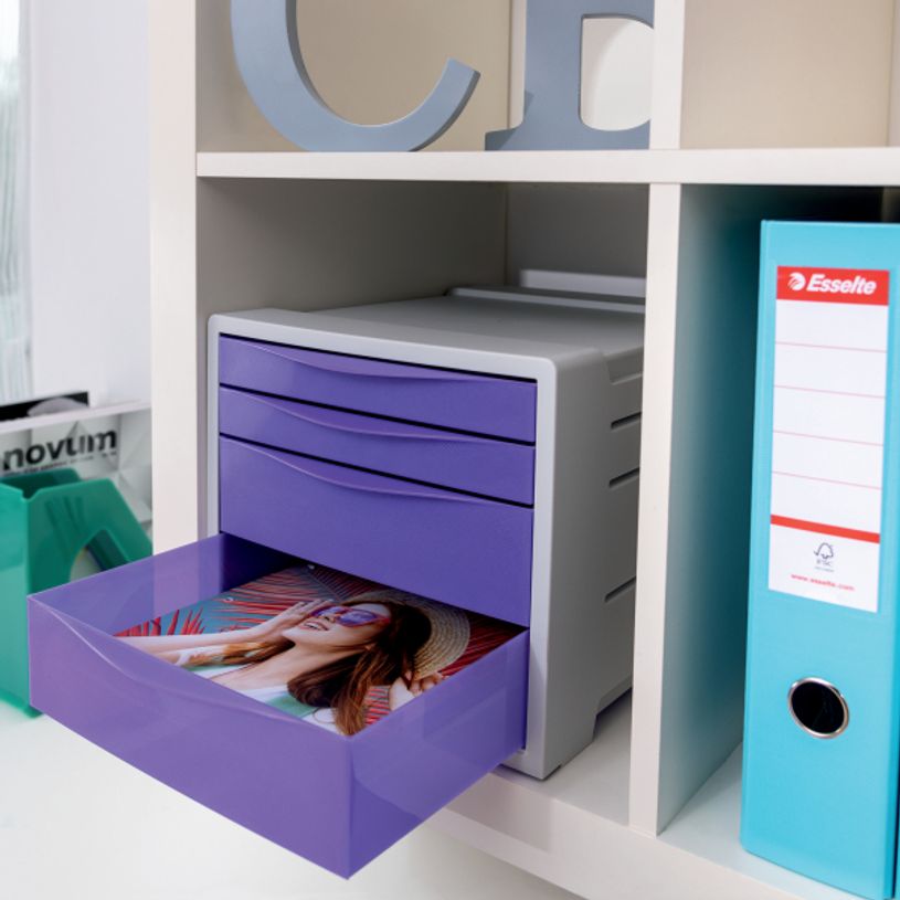 4049793054704-Esselte Colour'Breeze - Module de classement 4 tiroirs - vert-P_79434883_3-2