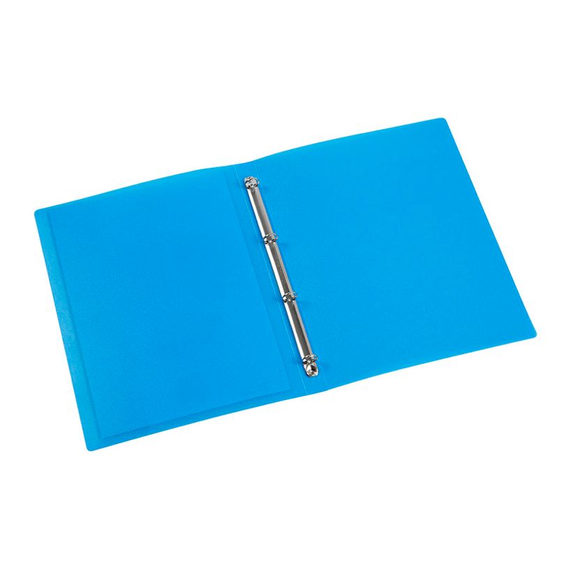 3135250956870-Viquel Propyglass - Classeur à anneaux personnalisable - Dos 25 mm - A4 - bleu--1