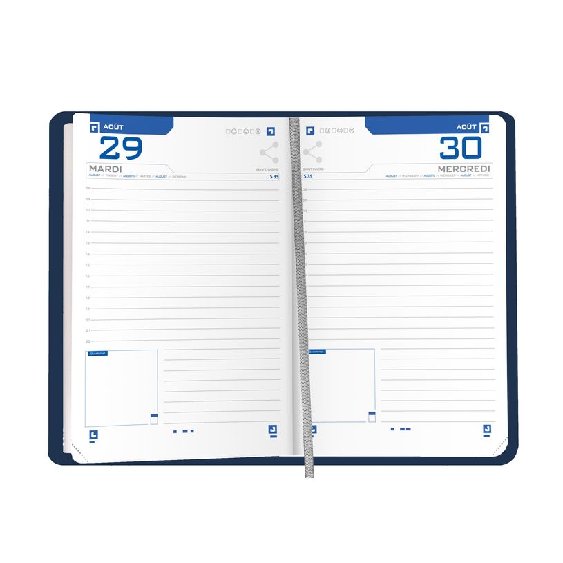 3147280129544-Agenda Oxford Active Casebound - 1 jour par page - 12 x 18 cm - différents modèles dispo-P_79435671_11-6