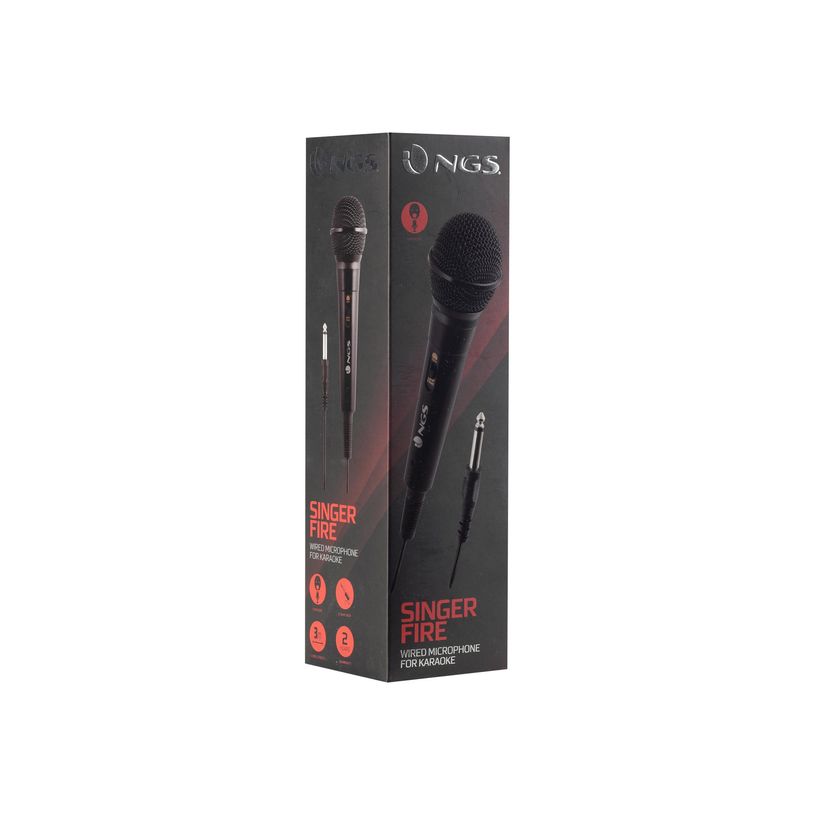 8435430611038-NGS SINGERFIRE - Micro filaire prise jack 6,3mm - cable 3m - noir-P_79435738_6-5