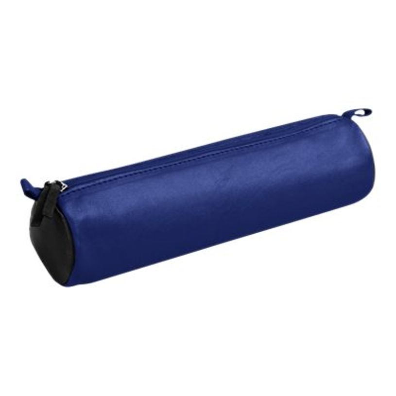 3329680083897-Clairefontaine - Trousse ronde - cuir - bicolore noir/bleu-P_79435883_1-0