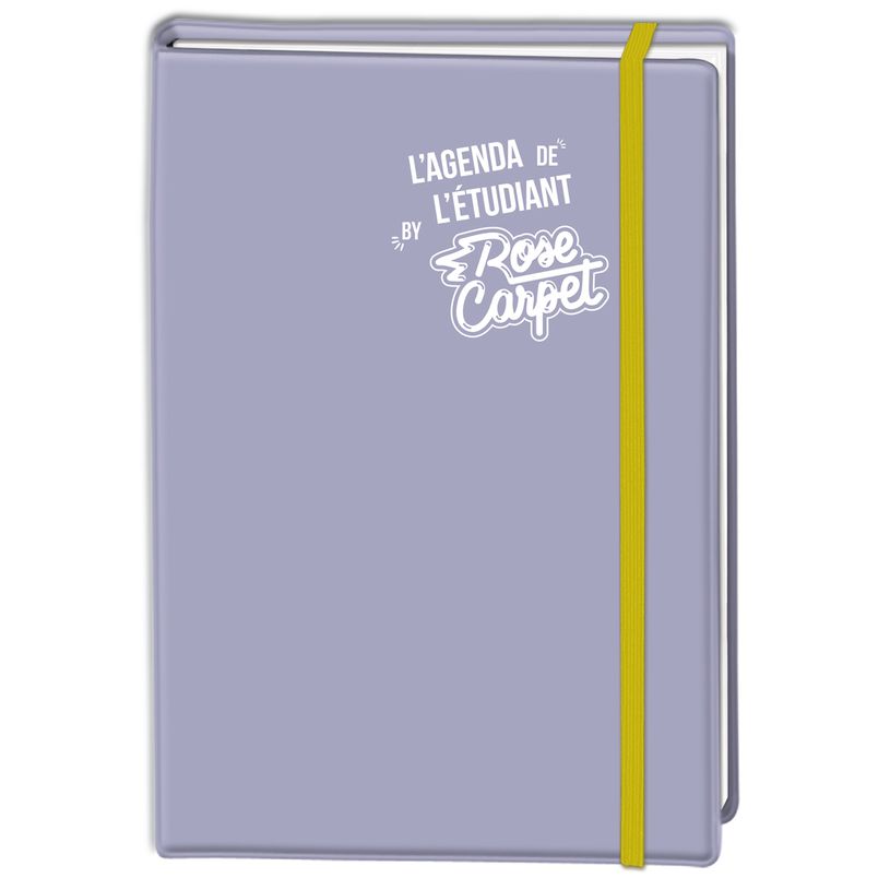 3664447055039-Agenda à élastique gommé Rose Carpet - 1 jour par page - 12,5 x 17,5 cm - 2 décors au c-P_79436054_2-1