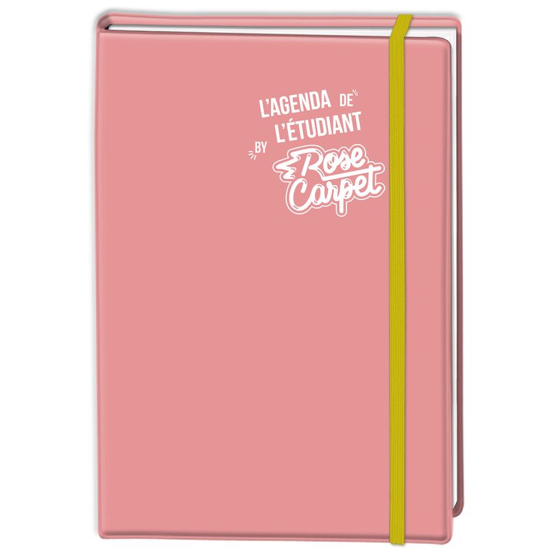 3664447055039-Agenda à élastique gommé Rose Carpet - 1 jour par page - 12,5 x 17,5 cm - 2 décors au c-P_79436054_3-2