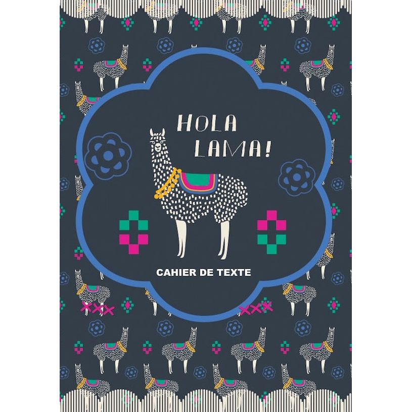 3661507017204-Cahier de textes Hola Lama 15X21cm Kid'Abord -P_79436127_1-0