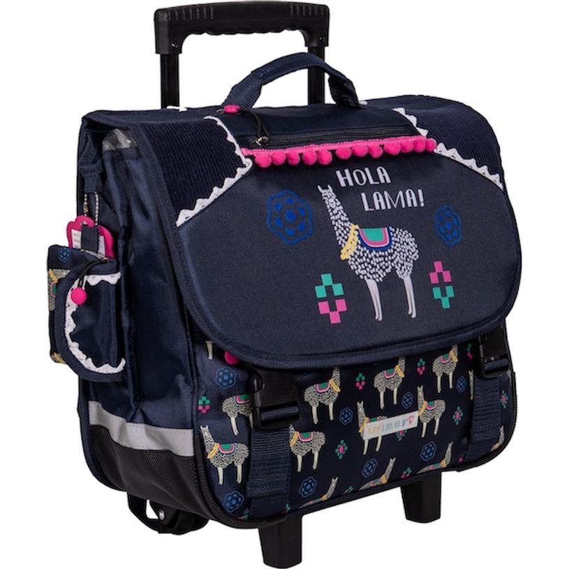 3661507024202-Cartable à roulettes Hola Lama 41 cm 2 compartiments Kid'Abord -P_79436136_1-0
