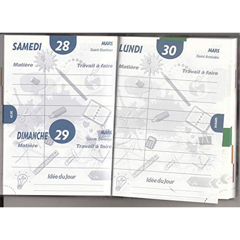 3661507115993-Allez Les Bleus Agenda 1 Jour par page 12X17cm 352 pages Kid'Abord -P_79436156_2-1
