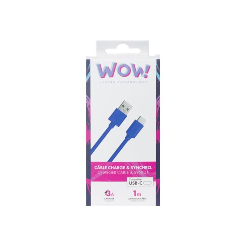3571211393504-Bigben WOW - câble de charge et de synchronisation USB/USB-C - 1 m - bleu-P_79436663_1-1