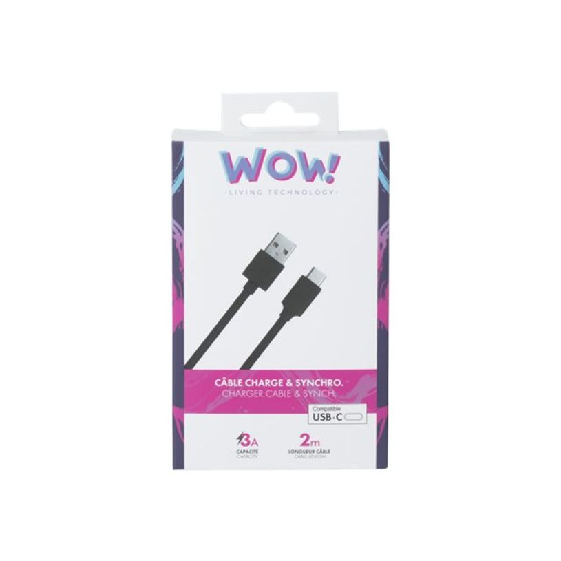 3571211395249-Bigben WOW - câble de charge et de synchronisation USB/USB-C - 2 m - noir-P_79436666_1-1