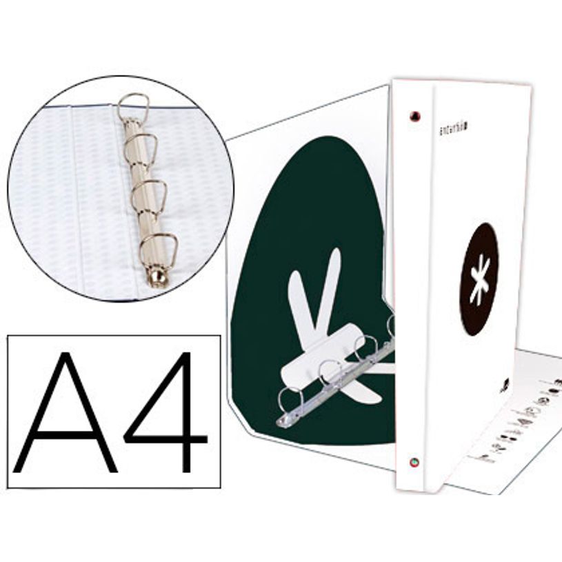 8423473880870-Antartik - Classeur - A4 - 100 feuilles / 200 pages - Seyès - 4 trous - blanc-P_79436777_1-0