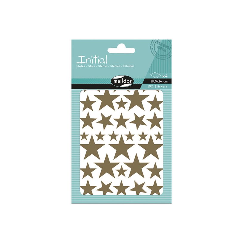 3609510910273-Maildor - 4 feuilles gommettes étoiles - or et argent-P_79436870_1-2
