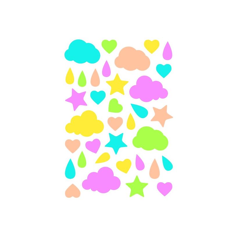3609510910495-Maildor - 6 feuilles gommettes multiformes - fluo-P_79436885_3-1