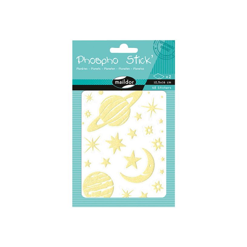 3609510910785-Maildor - 2 feuilles gommettes phosphorescentes planète-P_79436891_1-1