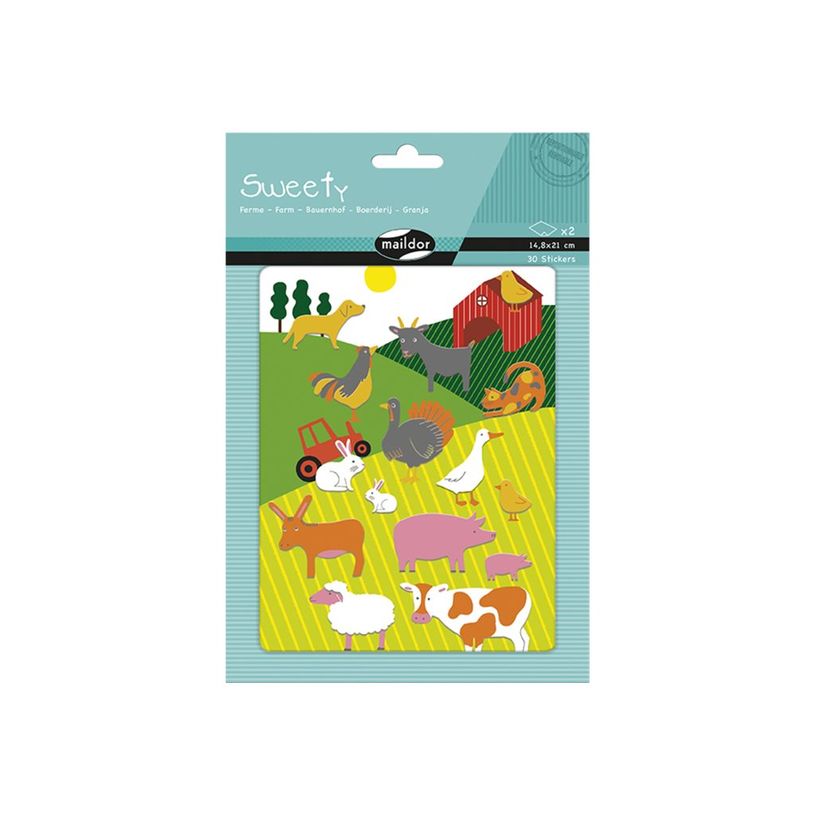 3609510911287-Maildor - 2 feuilles gommettes ferme-P_79436903_2-1