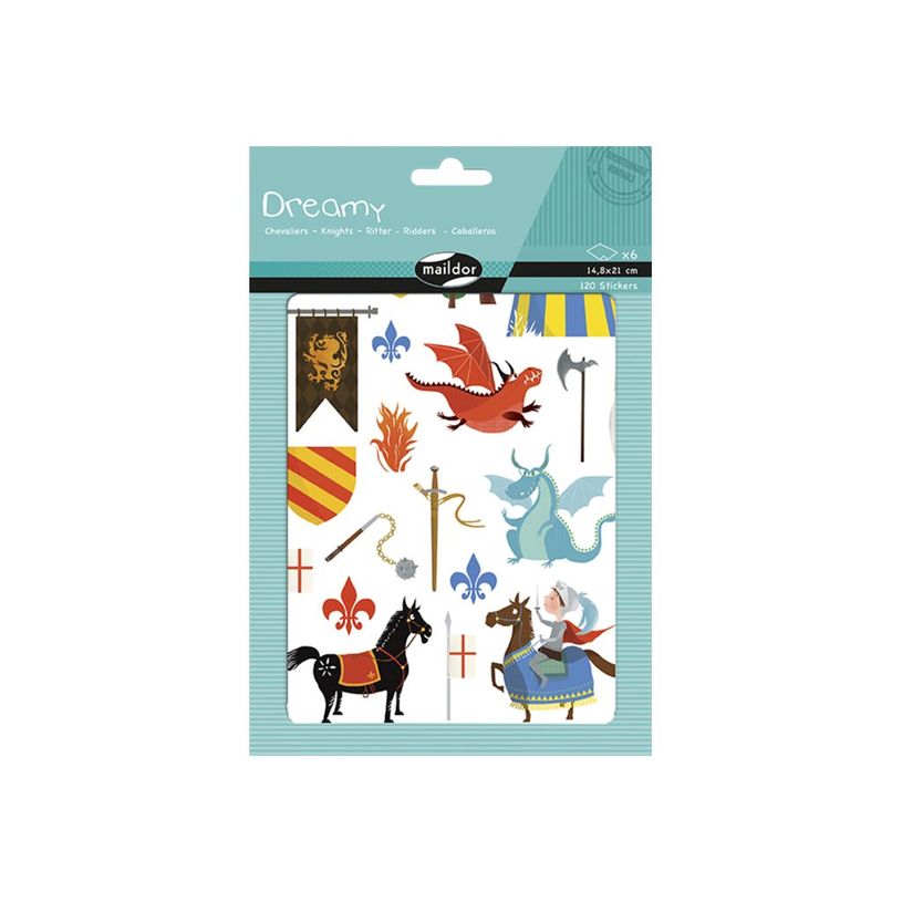 3609510911355-Maildor - 6 feuilles gommettes chevalier-P_79436908_3-2