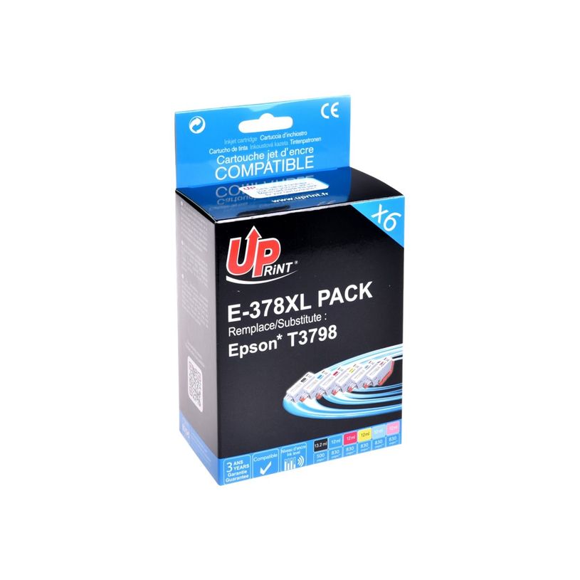 3584770907181-Cartouche compatible Epson 378XL Ecureuil - pack de 6 - noir , cyan, magenta, jaune, cyan c-P_79437209_2-1