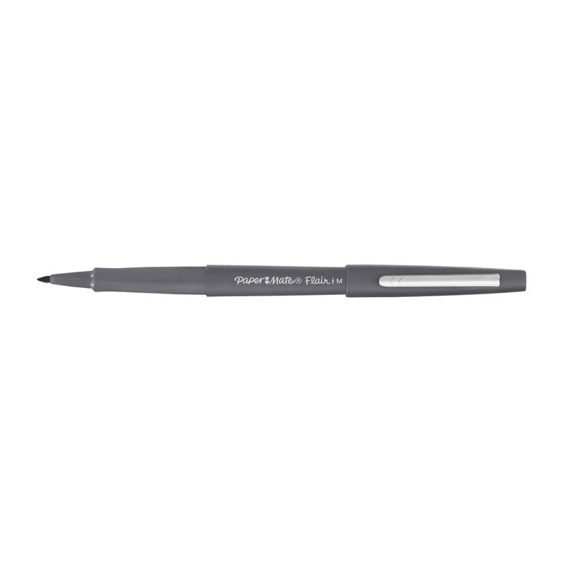 3026988729044-Paper Mate Flair Original - Feutre fin - pointe moyenne - gris-P_79437263_2-1