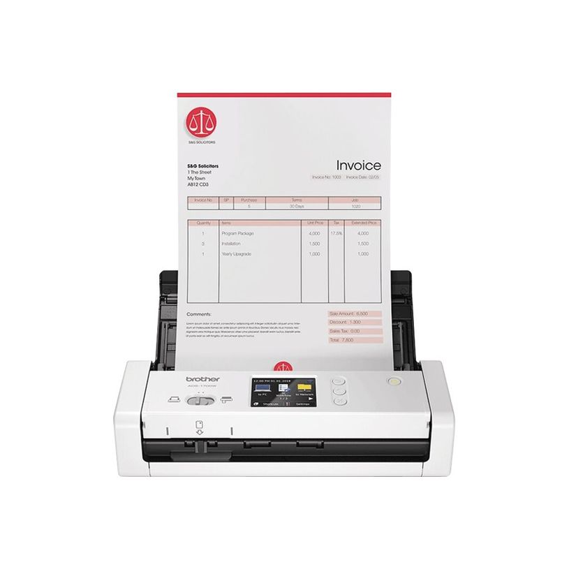 4977766792219-Brother ADS-1700W - scanner de documents A4 - portable - USB 3.0, Wifi, USB 2.0 - 1200 ppp -P_79437635_4-0