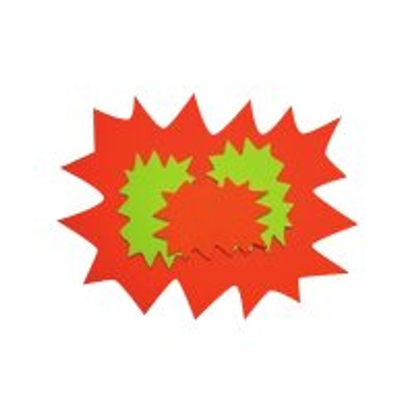 3270241159103-Apli Agipa - 10 éclatés fluo effaçables - jaune/orange - 48 x 64 cm-P_79438011_1-0