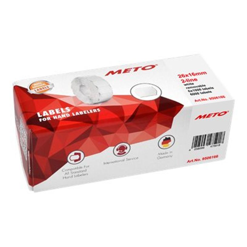 4058096475932-METO Proline - Boîte de 6 rouleaux de 1000 étiquettes permanentes - 26 x 16 mm - blanc - -P_79438082_1-0